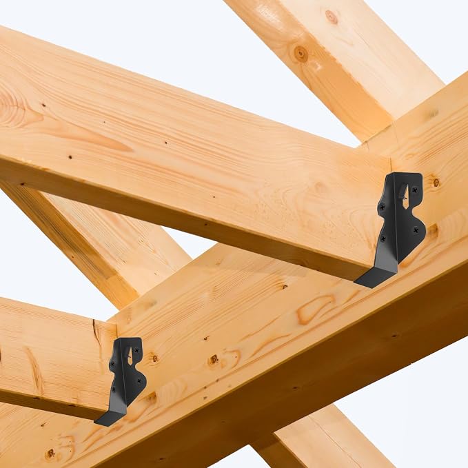 24 Pcs 2"x 4" Joist Hanger|Q235B Steel Face Mount Joist Hangers | Black Powder - Image 5