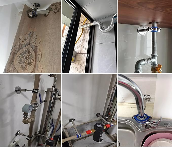 Wall Mount Ceiling Mount Pipe Supports, Adjustable Pipe Clamps 、Hangers、 - Image 6