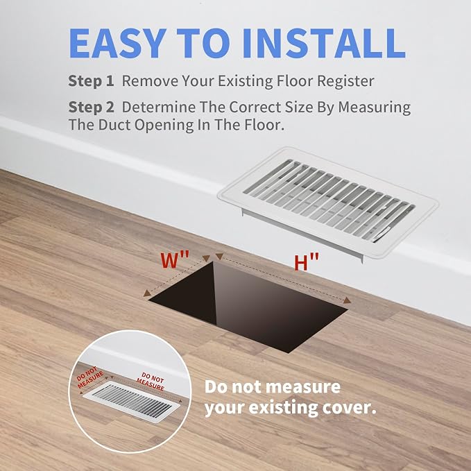 Howeall 4" x 8" Floor Register - Image 6