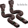 YOTODY 2 Pack Rain Gutter Downspout Extensions Flexible, Universal Drain by YOTODY