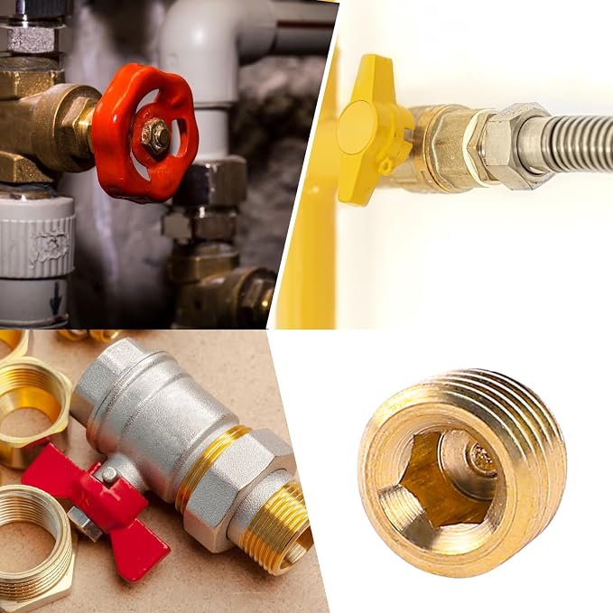 Brass 3/8" NPT Male Pipe Plug Fitting Set - Image 7