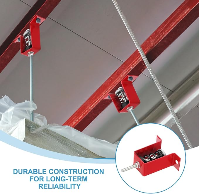 PATIKIL Ceiling Spring Vibration Isolator Hangers, 4 Pack 176lbs Mechanical - Image 4