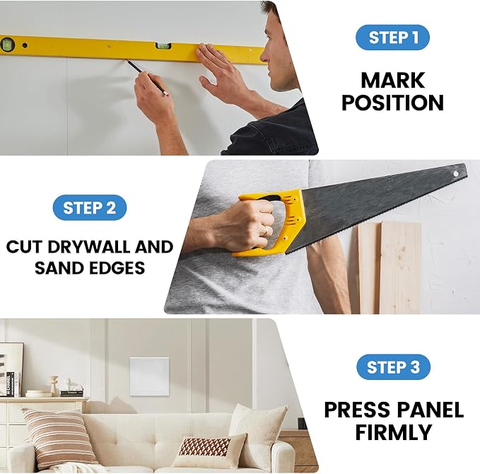 2Pcs 9"×7" Access Panel for Drywall Suitable for Hidden Utility Door - Image 3