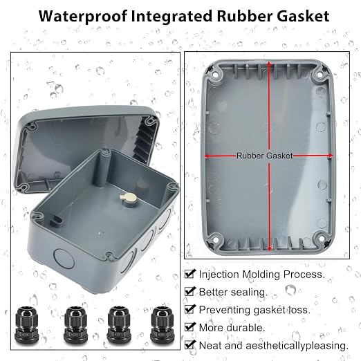 Outdoor Junction Box IP66 Weatherproof Electrical Project PVC/ABS Boxes | - Image 5