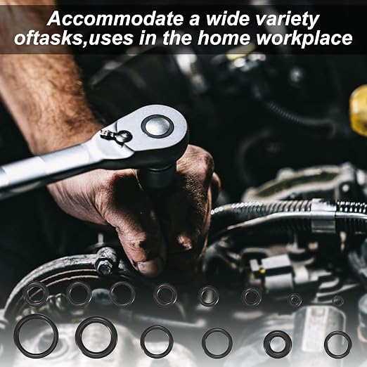 360 Pcs O Ring Assortment Kit, Rubber Washer Orings, Automotive, Air Gas - Image 7