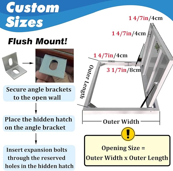 Flush-Mounted Stainless Steel Hatch Door - Image 3