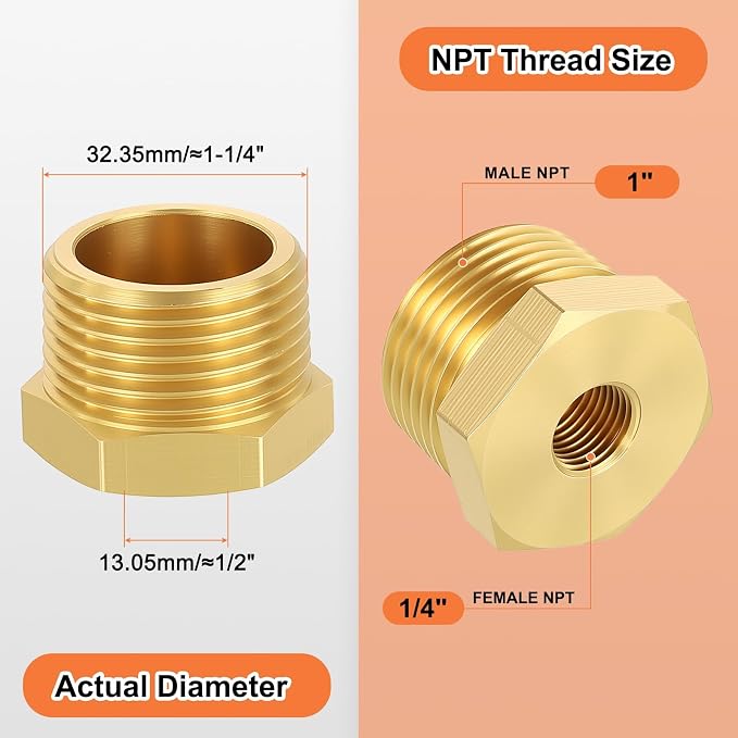 2 Pack Male to FeMale Adapters, Automotive, Fluid Transfer, Home Gardening - Image 2