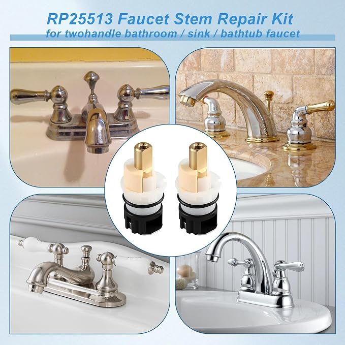 2 Pack RP25513 Faucet Stem Replacement, Compatible - Image 4