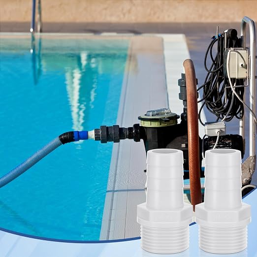 2 Pcs Pool PVC Tube Fitting Barbed Hose Fittings Adapter | Hose Fittings - Image 5