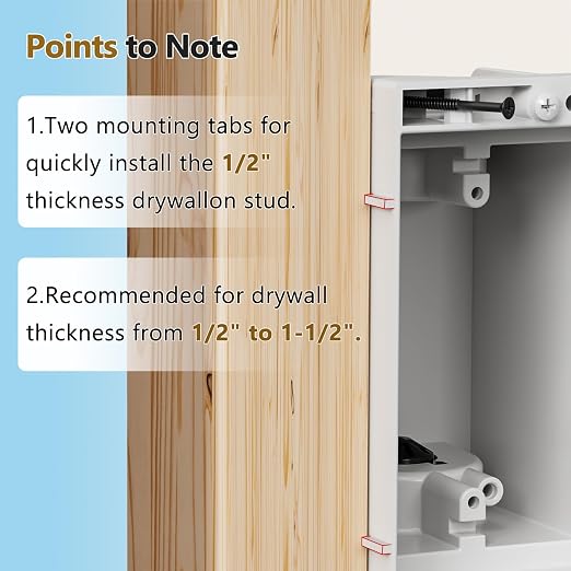 DVFR1W-1 Recessed Outlet Box, Recessed Electrical Box - Image 6