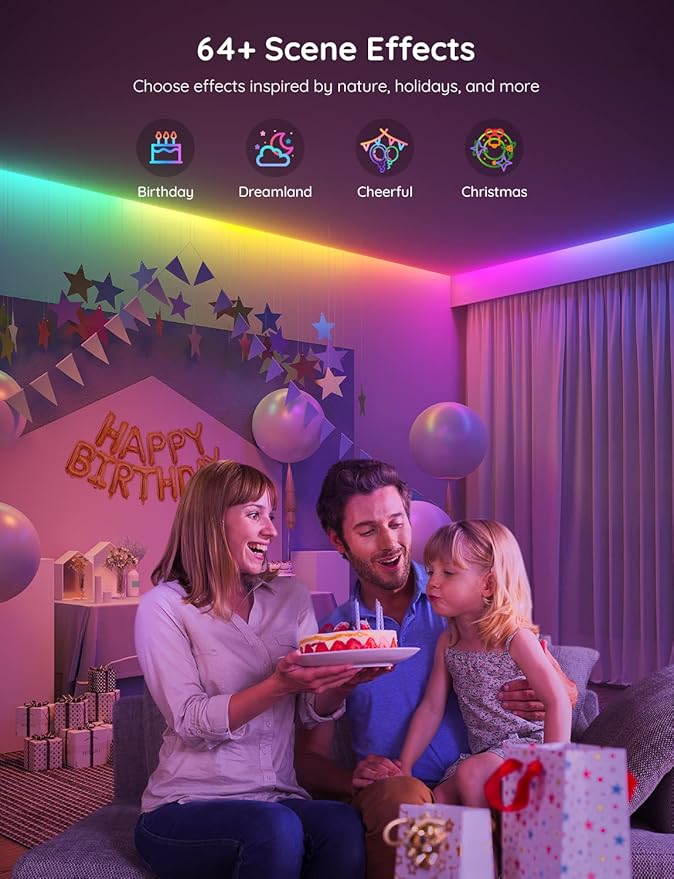 Govee 65.6ft RGBIC LED Strip Lights, LED Lights - Image 5
