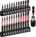 25-Piece Torx Bit Set, T5-T40 CNC Machined Magnetic Tips, S2 Steel Star Bit by SEDY