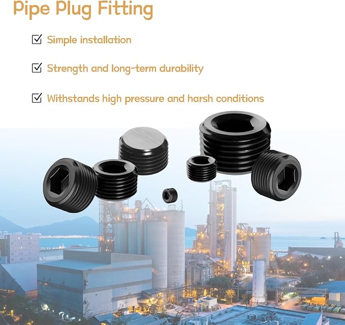 29PCS 5 Size Pipe Plug Fitting Assortment Kit - Image 4