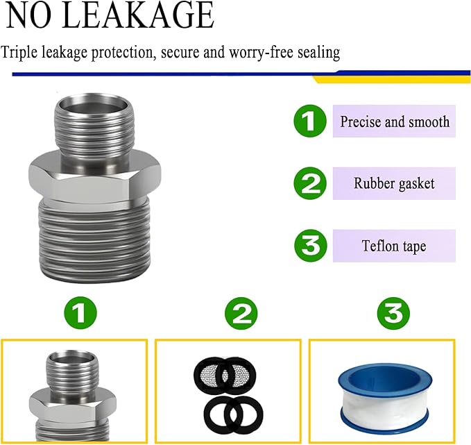1/2 to 3/8 Water Line Adapter Brass - Image 3