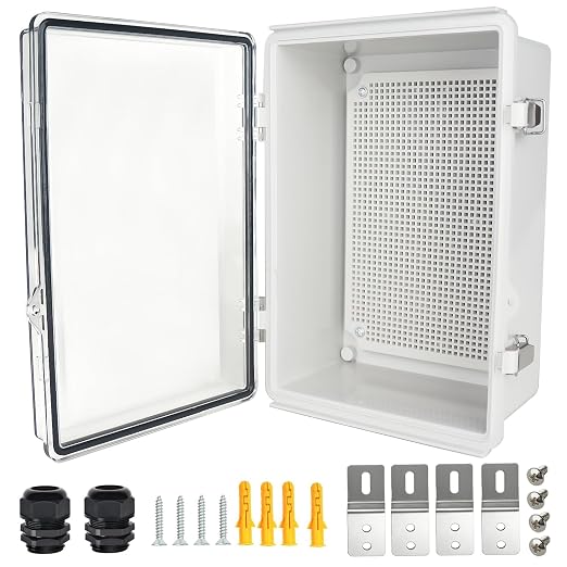 Electrical Junction Box, IP67 Waterproof Outdoor Box ABS Plastic Enclosure by Qukipet
