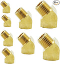 45 Degree Street Elbow 1/8 1/4 3/8 1/2 NPT Male To NPT Female Brass Pipe Fitting by Legines