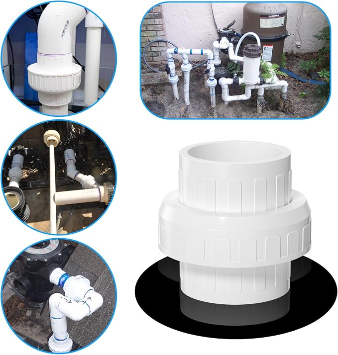 4PCS 1-1/2" PVC Union Coupling, Furniture Grade PVC Union - Image 6
