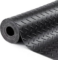 SEAL 6 x 8 FT Premium Garage Floor Mat, Solid 2.8mm Thick Lay-Flat Black by SEAL