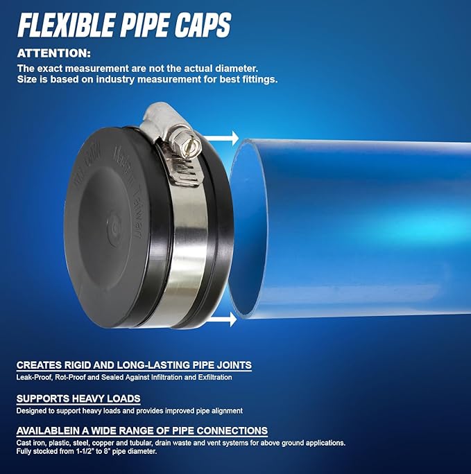 Supply Giant 3982 Flexible PVC Pipe Cap - Image 5