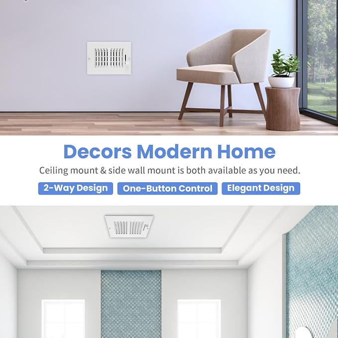 6 x 4 Inch Air Vent Covers for Wall or Ceiling - Image 7