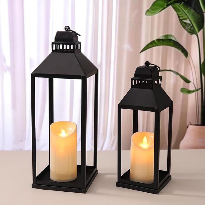 Decorative Lanterns Indoor Outdoor, Timer Remote Control by MATAHUMbeyourbetterchoice