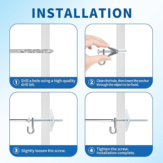 25pcs 3/16 Inch Hollow Wall Anchors - Image 4