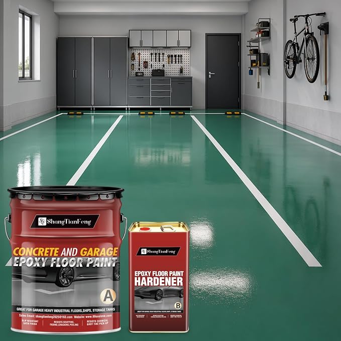 Two-Component Epoxy Floor Paint Kit, 4 Gallon Self-Leveling & Roller Coating - Image 2