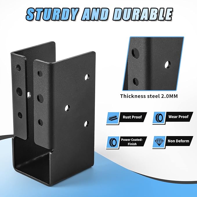 24 Pcs 2"x4" Concealed Joist Hangers - Image 3