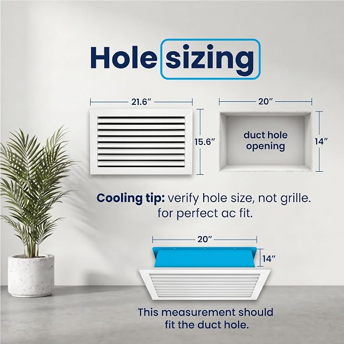 20x14 Aluminum Wall Ceiling Air Return Vent Cover HVAC Rustproof Grille - Image 3