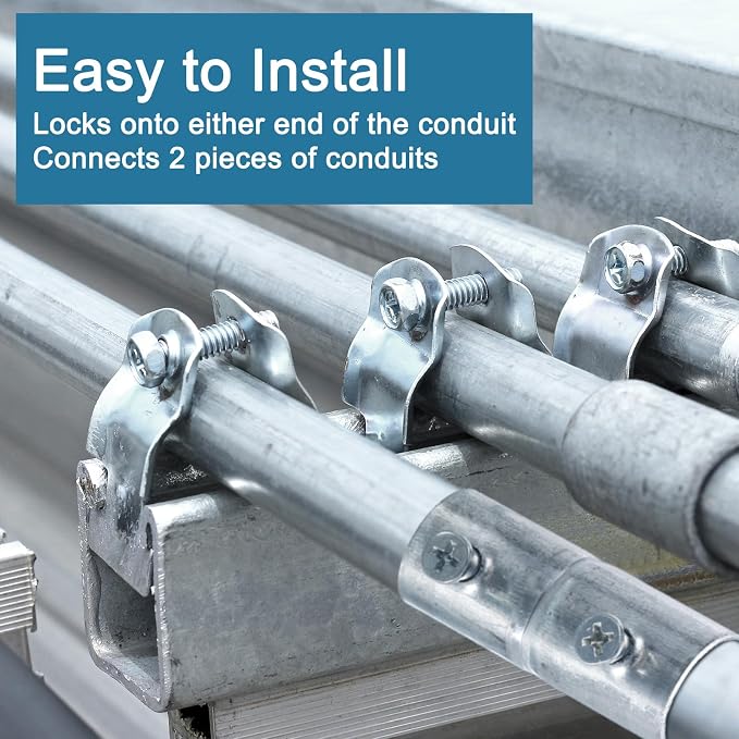 uxcell EMT Coupling, 20mm EMT Set Screw Coupling Conduit Fittings 63mm Length - Image 4