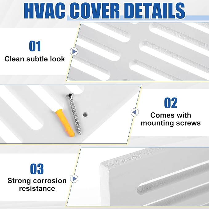 Leinuosen 1 Pcs 16 x 8 Inch Return Air Vent Cover Fit - Image 3