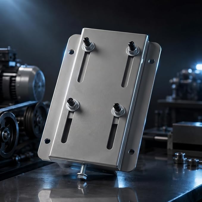 Electric Motor Base Mount Plate Adjustable Slide Plate Compatible by Moxweyeni