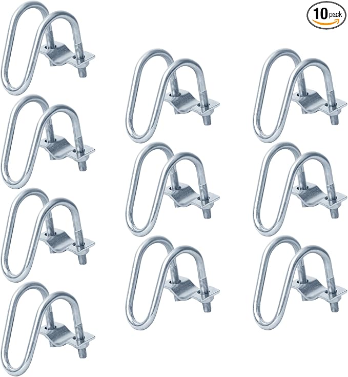 10 PCS Cross Clamp Greenhouse Connector Fits 3/4" x 1" EMT Conduit | Clamp Wire by eoere
