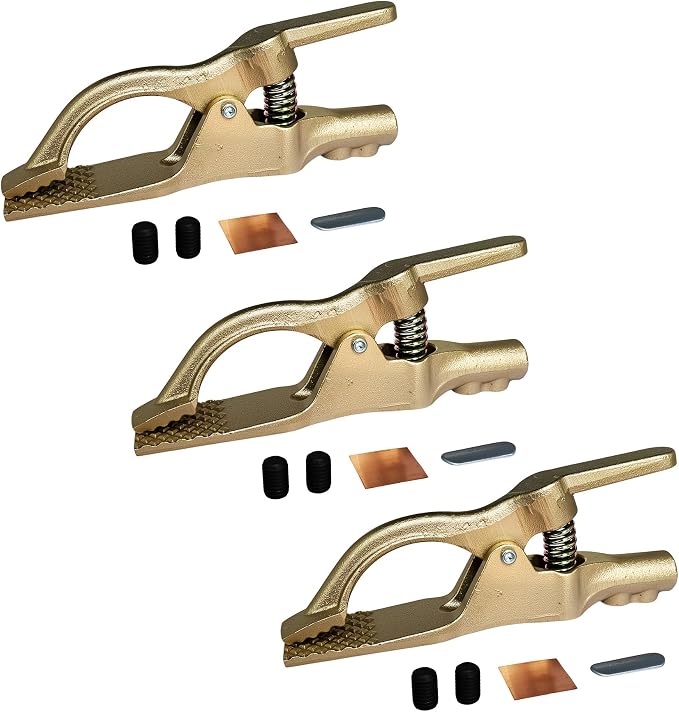 500-Amp Welding Ground Clamp, Heavy-Duty Brass Earth Clamp by Unknown
