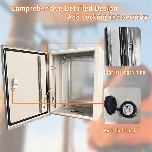 NBCYUNER 16x12x8 Electrical Enclosure Box NEMA 4 Outdoor Enclosure, IP66 - Image 5