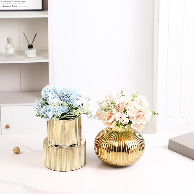 Ribbed Glass Vases, Modern Vase - Image 4