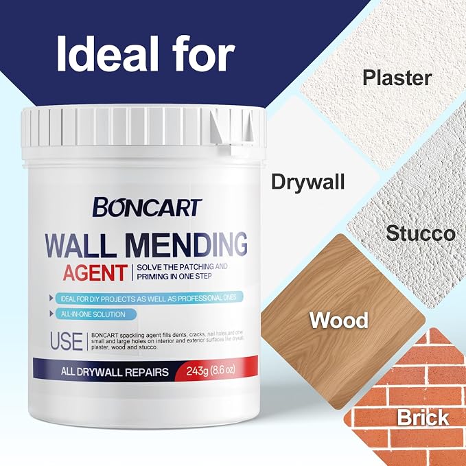 BONCART 17.2Oz Drywall Patch Repair Kit – Professional All-in-1 Tool Set | - Image 6