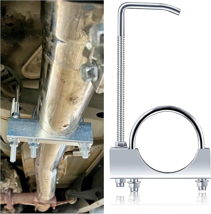 3 inch Exhaust Clamp with Hanger, Heavy Duty Exhaust Hanger with Clamp by Unknown