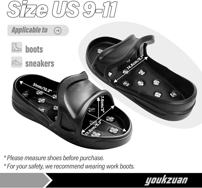 2026 NEW Epoxy Shoes Spikes Large US 9-11｜Fast Slip-On Spike Shoes - Image 3