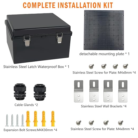 Electrical Junction Box, IP67 Waterproof Outdoor Box ABS Plastic Enclosure - Image 7