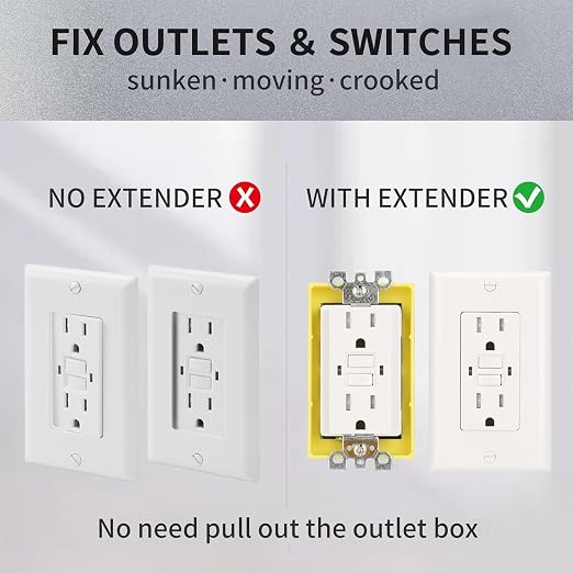 Single Gang Receptacle Outlet Box Extenders 1/4" - Image 6