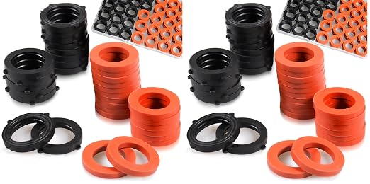 ZDBB 80 Pcs Garden Hose Gasket Rubber Seal, Fits All Standard 3/4 Inch Outdoor by ZDBB