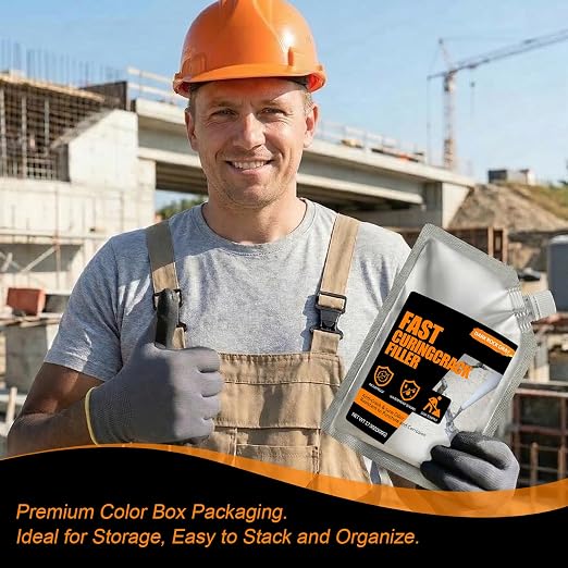 Concrete Crack Filler 4 PACK, Self-Leveling Cement Crack Repair, High - Image 9