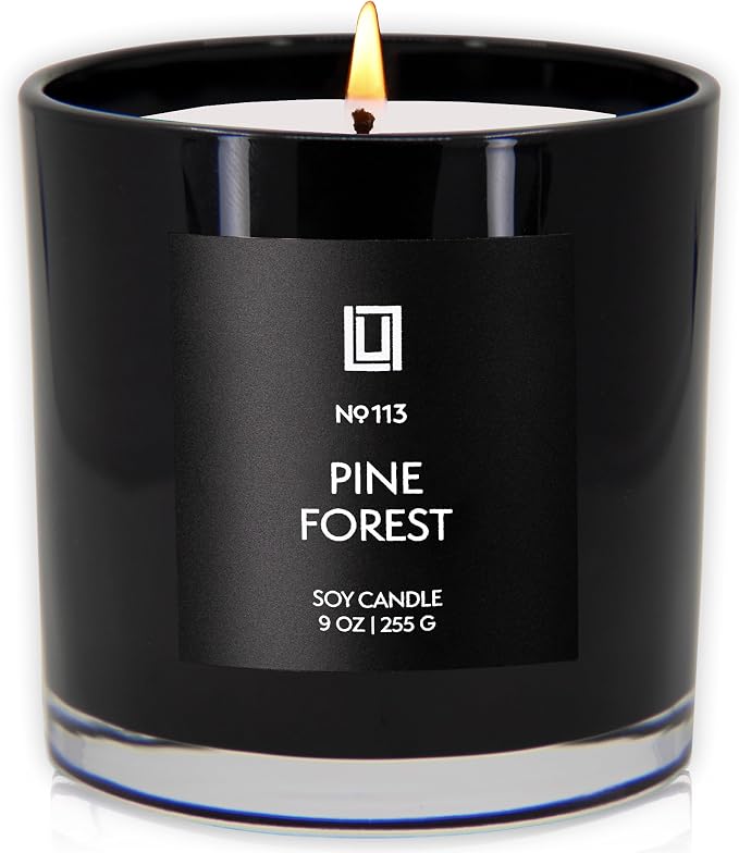 Lulu Candles Pine Forest Scented Soy Jar Candle, 9 Oz. | Smells like Balsam Fir - Image 2