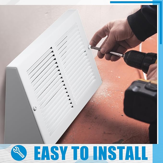 Honeydak 1 Pack Baseboard Register Vent Covers 12" x 6" Duct Opening - Image 4