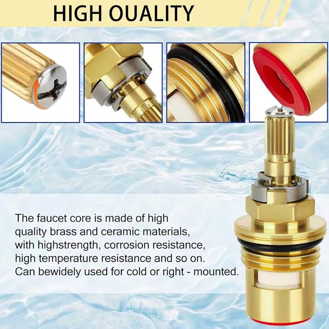 2 Pack Faucet Cartridge for Kohler K-GP77005-RP K-GP77006-RP | Hot and cold - Image 3