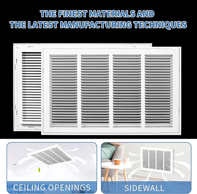 24x18 Return Air Grille, Return Air Vent Cover - Image 5