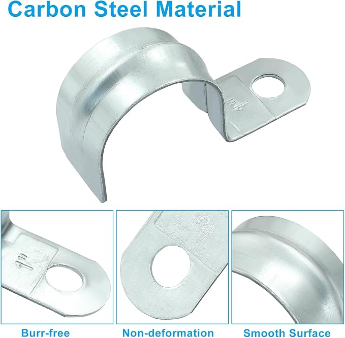 Biaungdo M32 Rigid Pipe Strap, 1-1/4 Inch, Zinc Plated Steel, Heavy Duty - Image 4