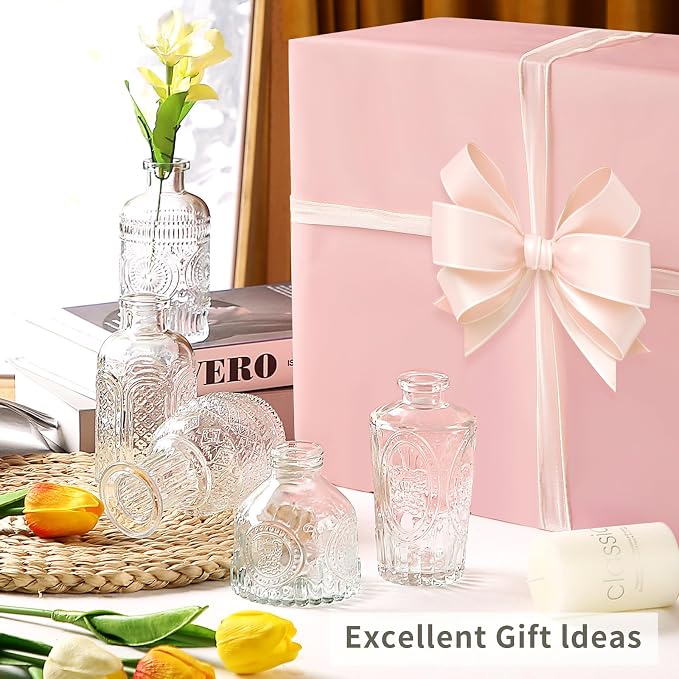 Glass Bud Vases in Bulk Set of 30 Pcs, Small Glass Vases - Image 9