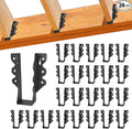 24 Pcs 2"x 6" Joist Hanger|Q235B Steel Face Mount Joist Hangers | Black Powder by CDFYJHFDQ